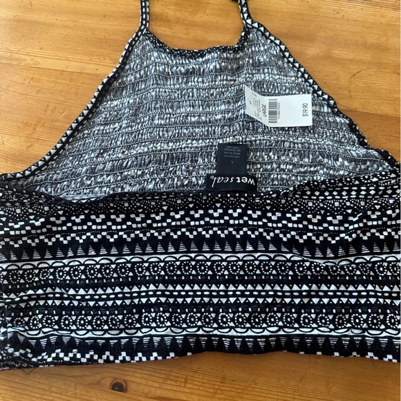 NWT Wet Seal halter top black white women L - Picture 6 of 6